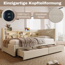 REDOM Schlafsofa Funktionsbett, mit 2 Schubladen, günstig online kaufen