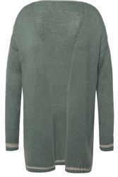 MIAMODA Strickjacke Strickjacke Glitzer-Bündchen offene Form günstig online kaufen