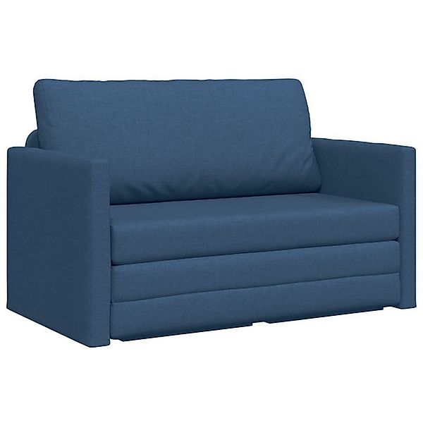 vidaXL Sofa Boden Sofa Bett 2-in-1 Blau 124x71x78 cm Stoff, 1 Teile günstig online kaufen