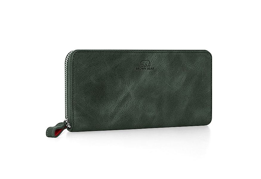 Brown Bear Geldbörse Conny aus Echtleder mit umlaufendem Reißverschluss, mi günstig online kaufen