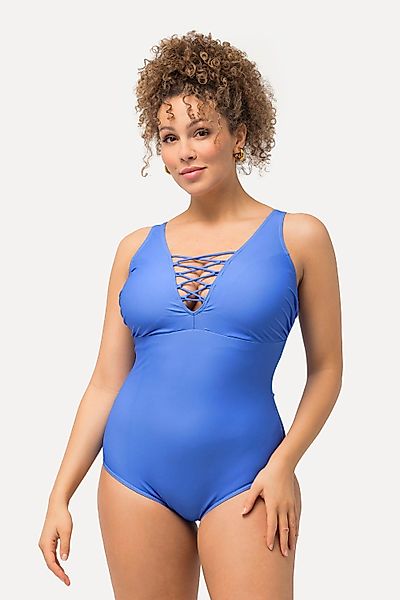 Ulla Popken Badeanzug Badeanzug Zierbänder Softcups günstig online kaufen