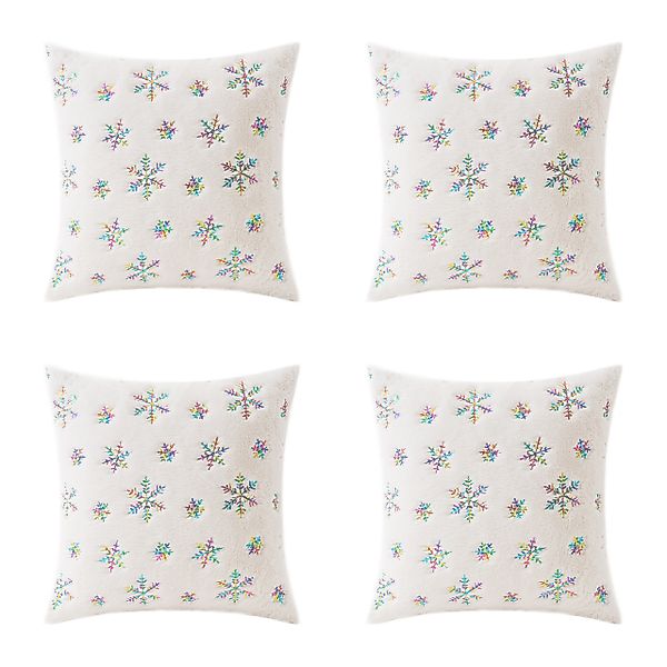 Qelus Kissenbezüge 45x45cm Kissenbezug Flauschige Weihnachten günstig online kaufen