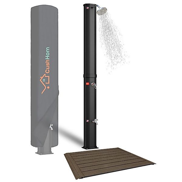 CCLIFE Gartendusche Solardusche mit Bodenplatte 35 40L Solar Gartendusche P günstig online kaufen