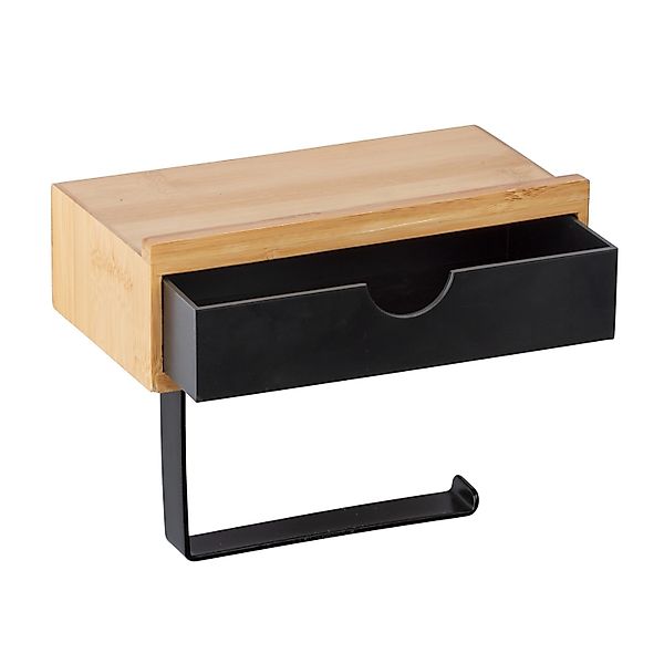 WENKO Toilettenpapierhalter Bambusa, mit Schublade, aus Bambus günstig online kaufen