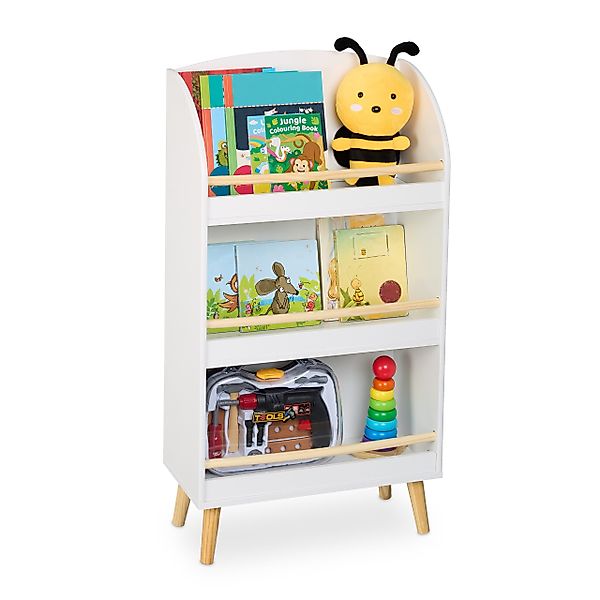 relaxdays Bücherregal Kinder mit 3 Fäch günstig online kaufen