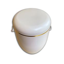 Lasernauten Grabkerze Bio Urne creme weiß günstig online kaufen