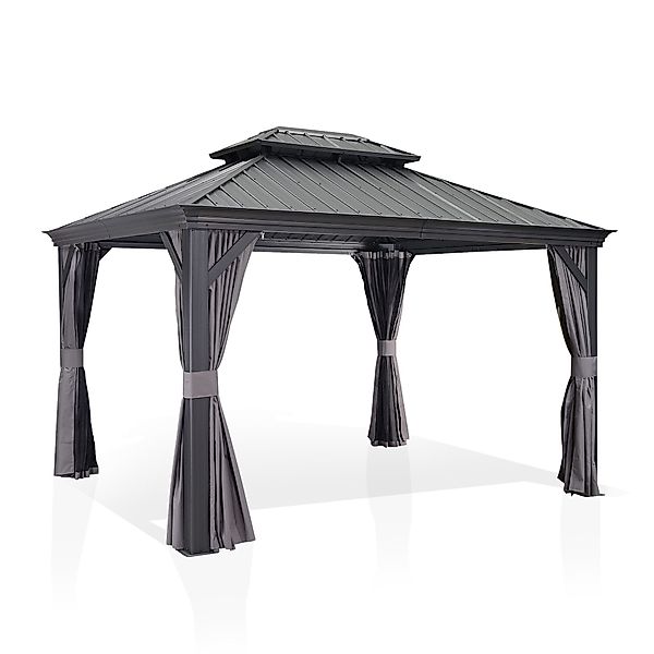 PURPLE LEAF Pavillon Außenbereich Alu Gartenpavillon günstig online kaufen