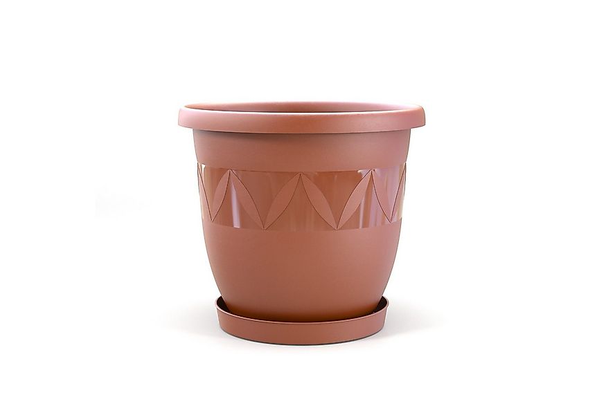 Plastard Pflanzkübel 3er, 5er, 10er Sets, Blumentopf mit passenden Unterset günstig online kaufen