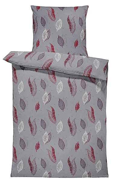 One Home Bettwäsche Leaves, Fleece, 2 günstig online kaufen
