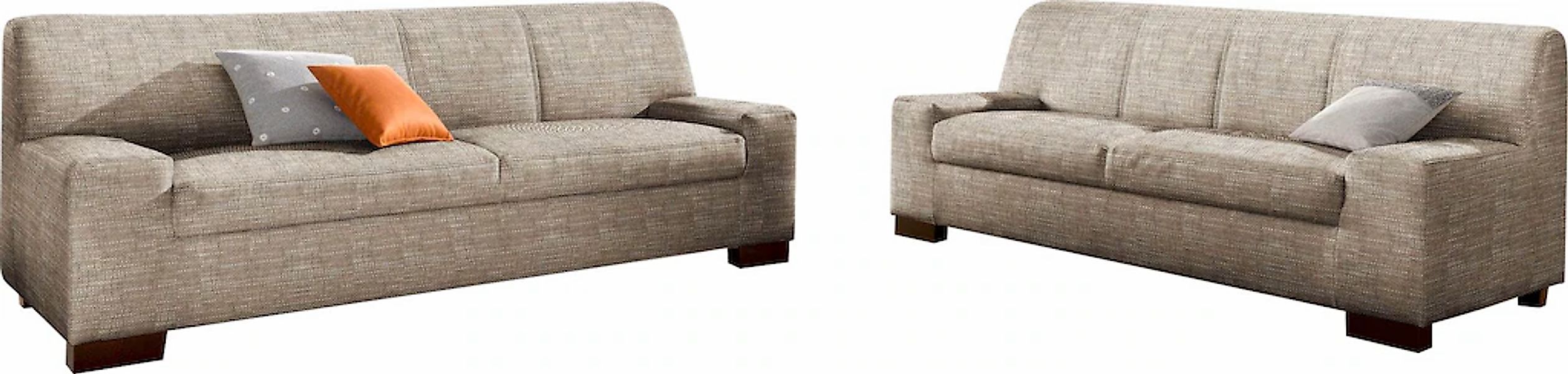 DOMO collection Polstergarnitur "Norma Top,elegant und modern, flache Armle günstig online kaufen