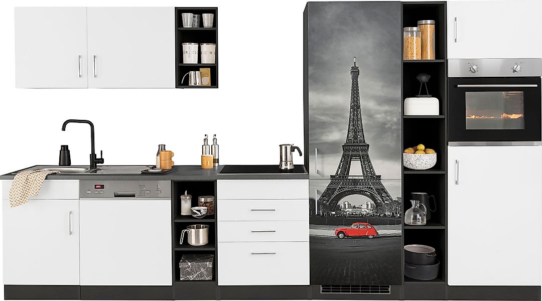 KOCHSTATION Küchenzeile »KS-Paris – Küchen mit einzigartigen Fotomotiven au günstig online kaufen