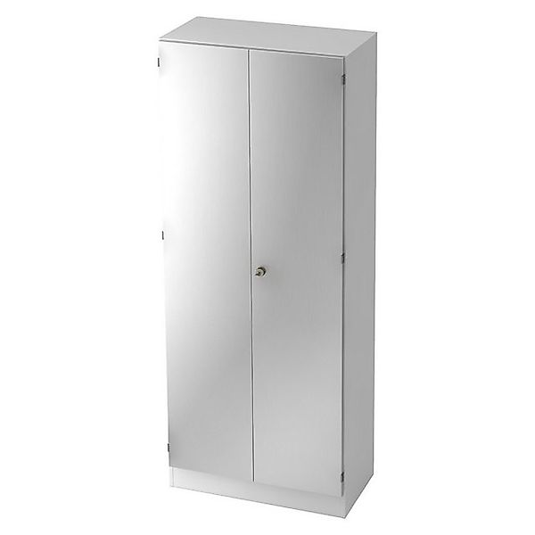 bümö Aktenschrank office Garderobenschrank Dekor: Weiß/Silber günstig online kaufen