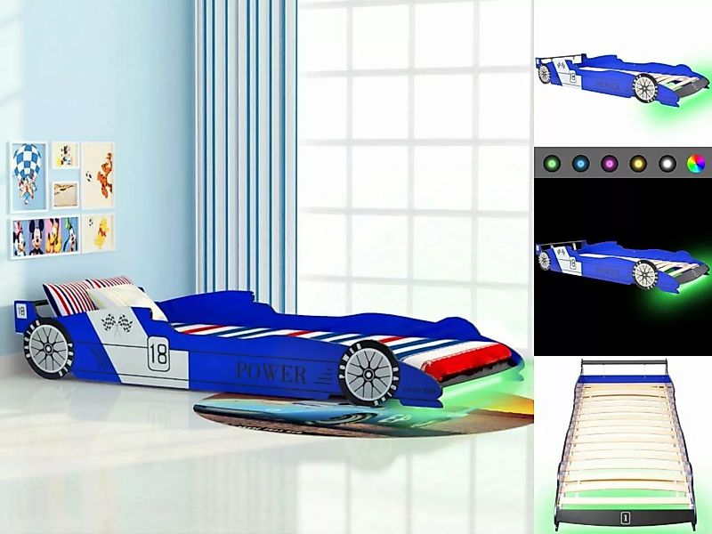 vidaXL Kinderbett Kinderbett mit Lattenrost 3D Designbett Rennwagen Motivbe günstig online kaufen