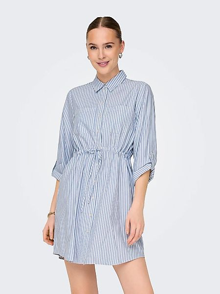 ONLY Hemdblusenkleid "ONLSARAH LS SHIRT DRESS WVN", Sommerkleid günstig online kaufen