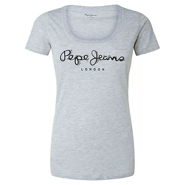 Pepe Jeans Pam Kurzärmeliges T-shirt M Grey Marl günstig online kaufen