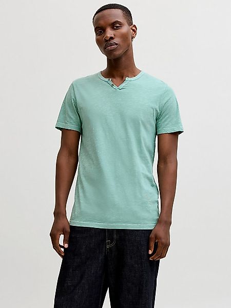 Jack & Jones T-Shirt JJESPLIT NECK TEE SS NOOS mit V-Ausschnitt günstig online kaufen