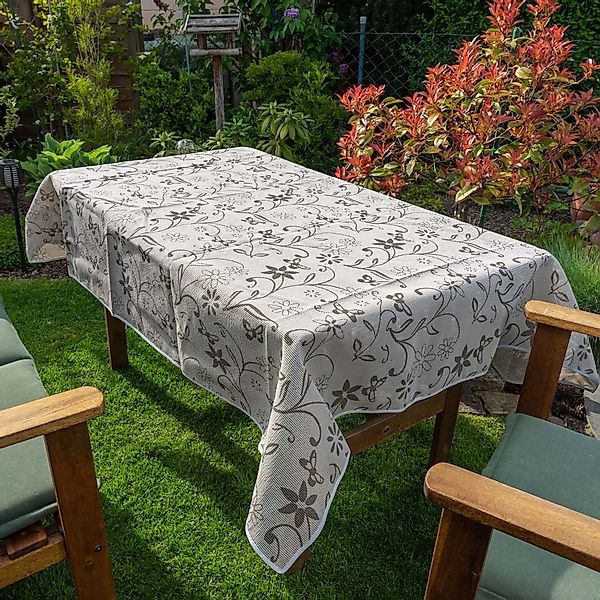 laro Tischdecke Gartentischdecke Wetterfest Rutschfest Eckig günstig online kaufen