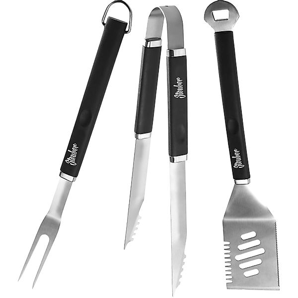 Steuber Grillbesteck-Set  3-teilig mit Soft-Touch-Griff günstig online kaufen