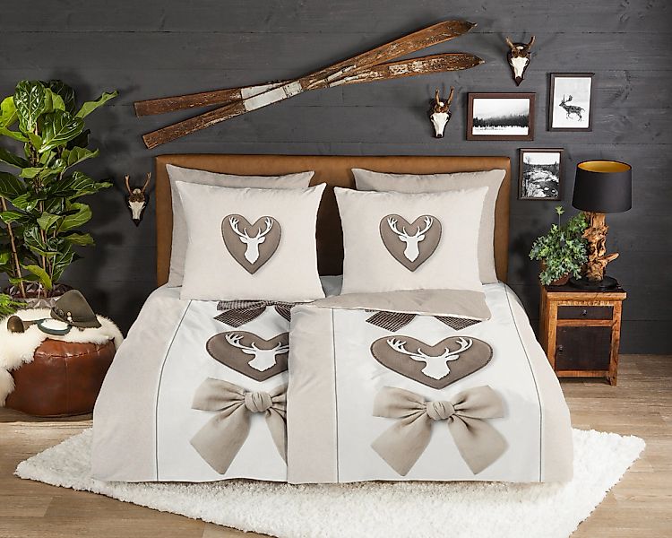 good morning Wendebettwäsche "Siff" 3 Stk. tlg. Flanell, Biber, Winter, War günstig online kaufen