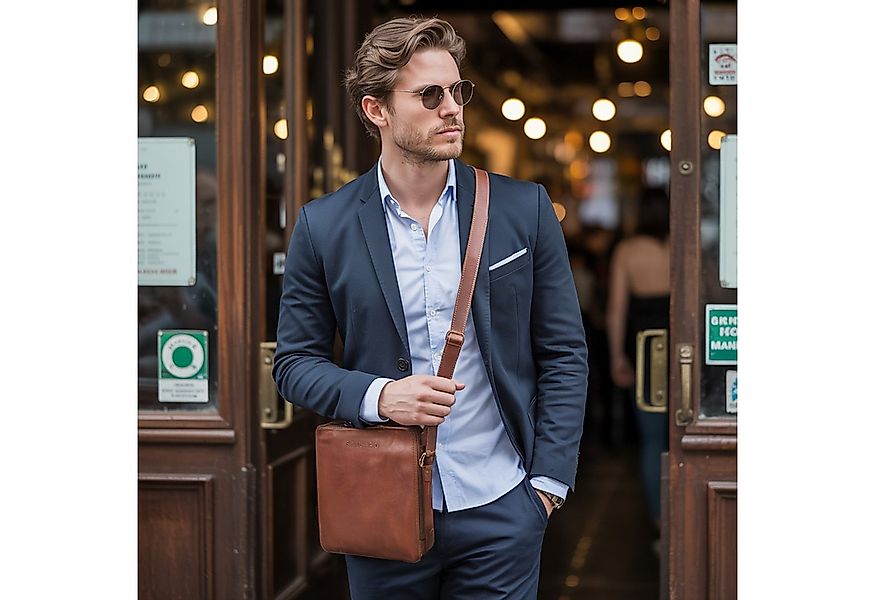 STILORD Schultertasche "Lorand" Schultertasche Herren Leder günstig online kaufen