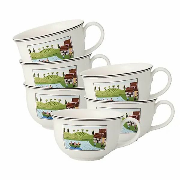 Villeroy & Boch Tasse »Café au lait Obertassen Charm & Breakfast Design Nai günstig online kaufen