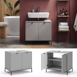 Vicco Waschbeckenunterschrank Eliza, Grau, 70 x günstig online kaufen