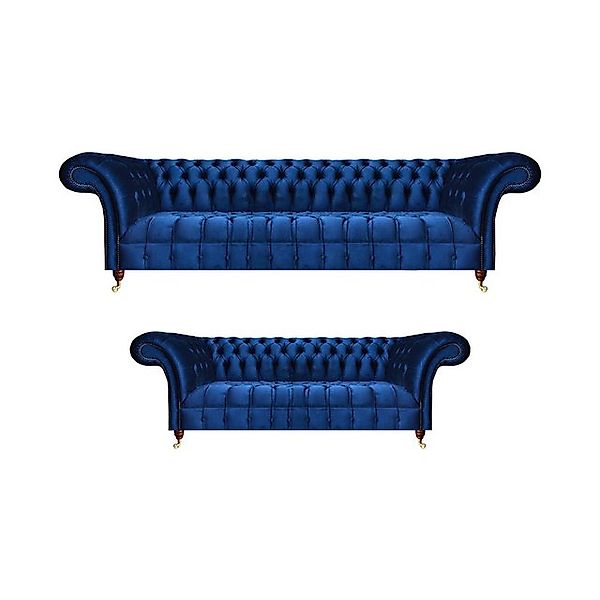 JVmoebel Chesterfield-Sofa Luxus Sofas Set 2tlg Komplett Einrichtung Cheste günstig online kaufen