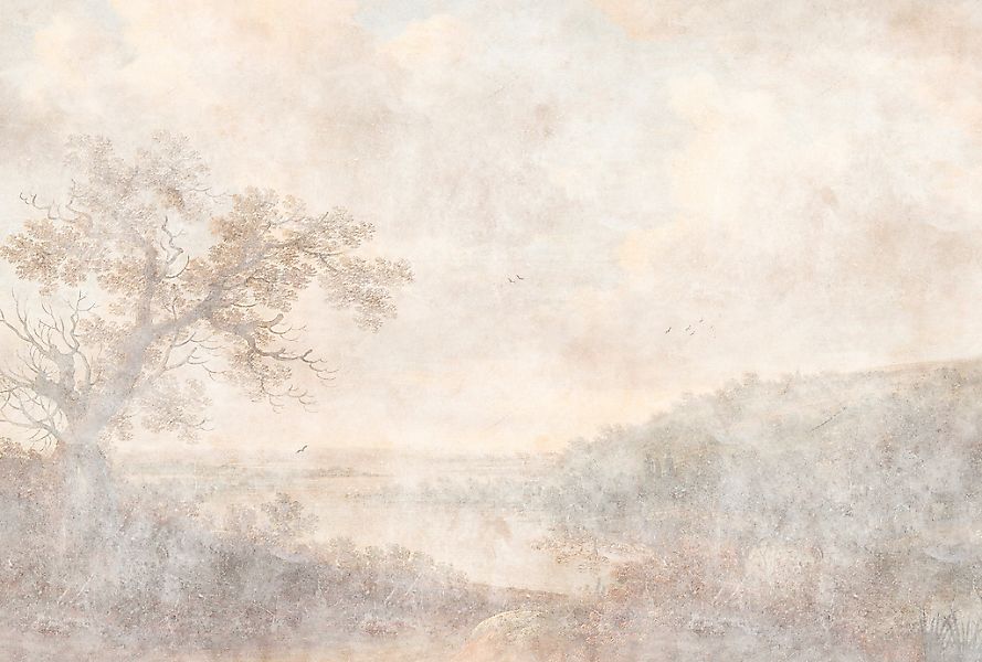 living walls Fototapete "Walls by Patel Romantic River" glatt Vlies, Wand günstig online kaufen