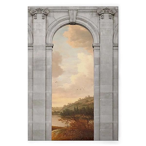 Bricoflor Bild Mit Torbogen Antike Architektur Auf Leinwandbild Gemälde Sti günstig online kaufen