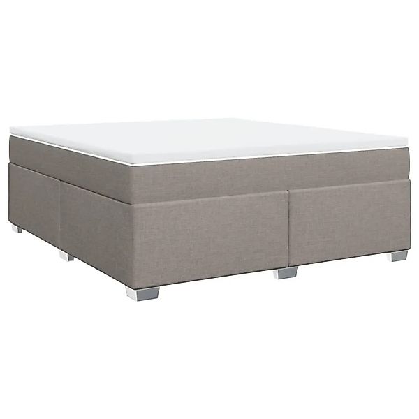 vidaXL Boxspringbett mit Matratze Taupe 180x200 cm Stoff 3285155 günstig online kaufen