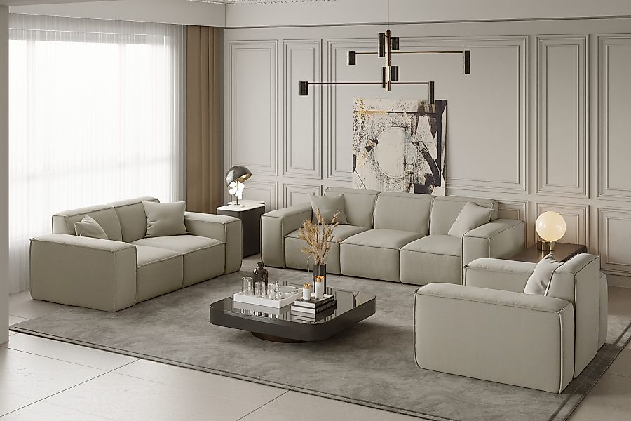 Friderik-EU Loungeset Möbelset LUGA Sofa 3-Sitzer, günstig online kaufen