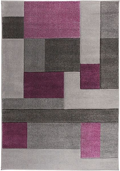 FLAIR RUGS Teppich "Cosmos mit Hoch-Tief-Effekt" rechteckig 12 mm Höhe Patc günstig online kaufen