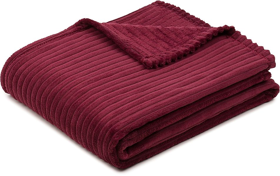 Wohndecke Feincord Kuscheldecke, Gözze, flauschig weich günstig online kaufen