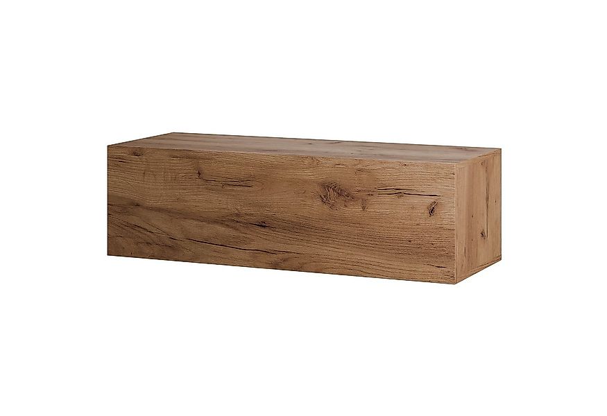 Planetmöbel Garderoben-Set Hängeschrank WEST 100 cm gold eiche, (Garderoben günstig online kaufen