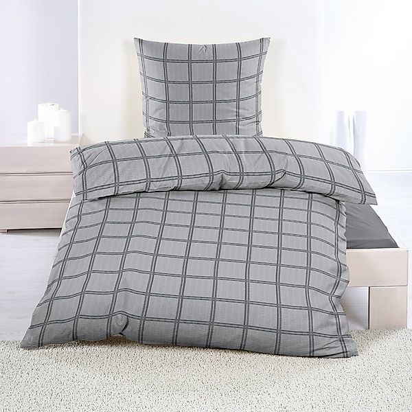 Casa Colori Bettwäsche Seersucker 135x200 Reißverschluss günstig online kaufen