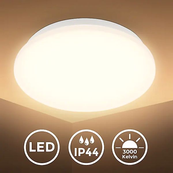 B.K.Licht LED Deckenleuchte »LED Bad Deckenleuchte mit Mikrowellensensor«, günstig online kaufen