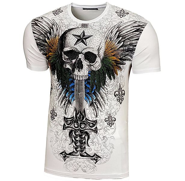 Baxboy T-Shirt Baxboy Totenkopf T-Shirt günstig online kaufen