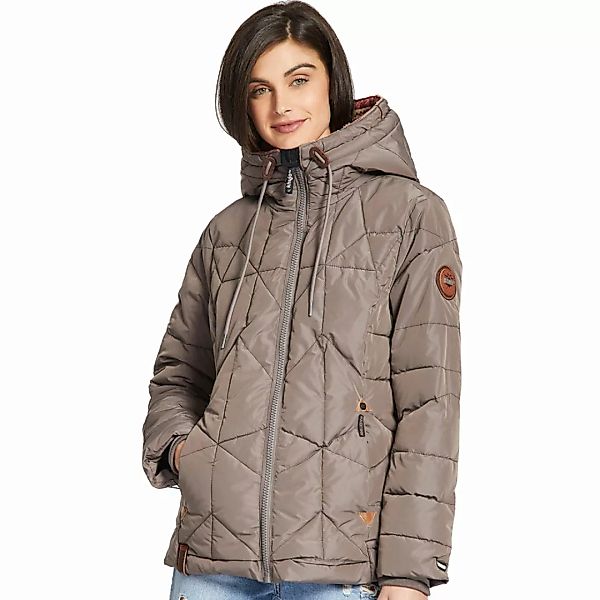 khujo Elenora Jacket Damen-Winterjacke Taupe günstig online kaufen