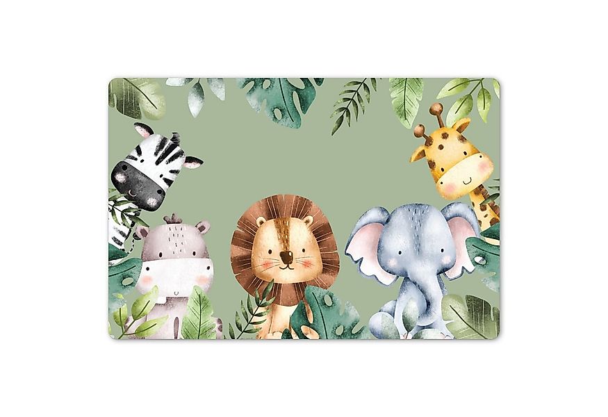 MuchoWow Platzset Tiere - Aquarell - Kind - Natur, (1-St), Kinder-Arbeitsun günstig online kaufen