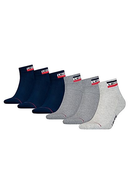 Levi's® Kurzsocken LEVIS MID CUT SPRTWR LOGO 6P ECOM (Packung, 6-Paar, 6er- günstig online kaufen