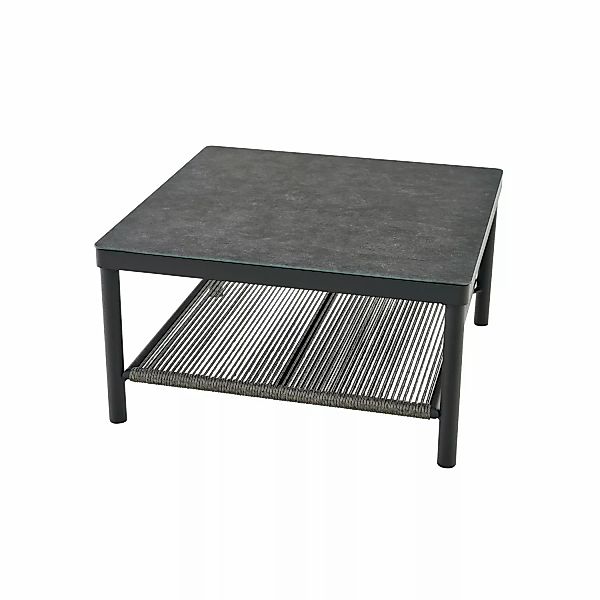 Siena Garden Gartentisch Quadratisch Anthrazit/Matt 75 cm x 75 cm günstig online kaufen