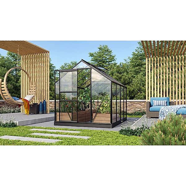 Vitavia Gewächshaus Venus 5000 Schwarz 5 m² inkl. Fundament günstig online kaufen