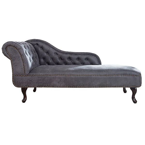 riess-ambiente Recamiere CHESTERFIELD 170cm antik grau, Einzelartikel 1 Tei günstig online kaufen