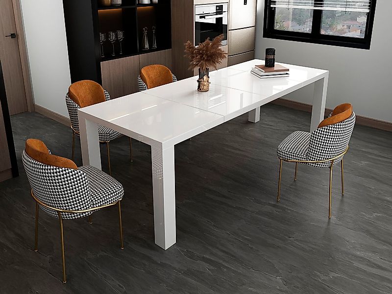 SalesFever Esstisch "Stilvoller Tisch" hochglanz lackiert, ausziehbar günstig online kaufen