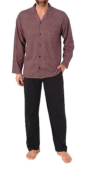 Normann Pyjama Herren Langarm Schlafanzug zum durchknöpfen, auch in Übergrö günstig online kaufen
