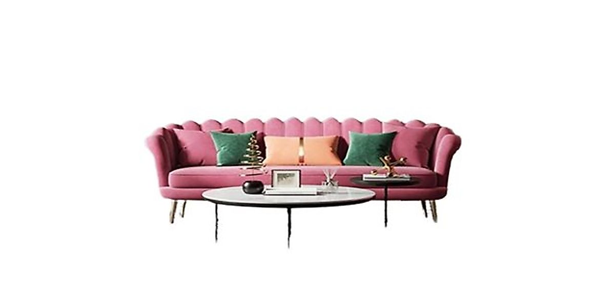 Xlmoebel 3-Sitzer Neues 3-Sitzer-Sofa aus Samt mit entspannendem Sitzdesign günstig online kaufen