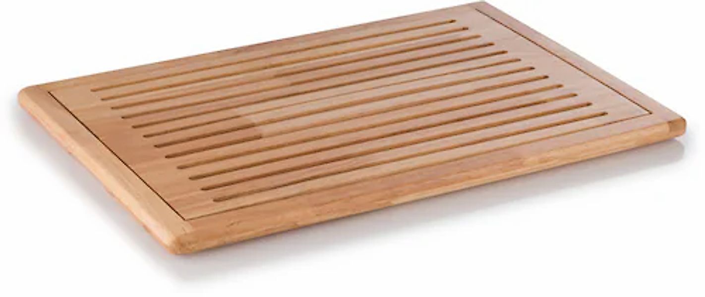 APS Brotschneidebrett »Rubber Wood« mit Krümelfach, naturbelassen günstig online kaufen