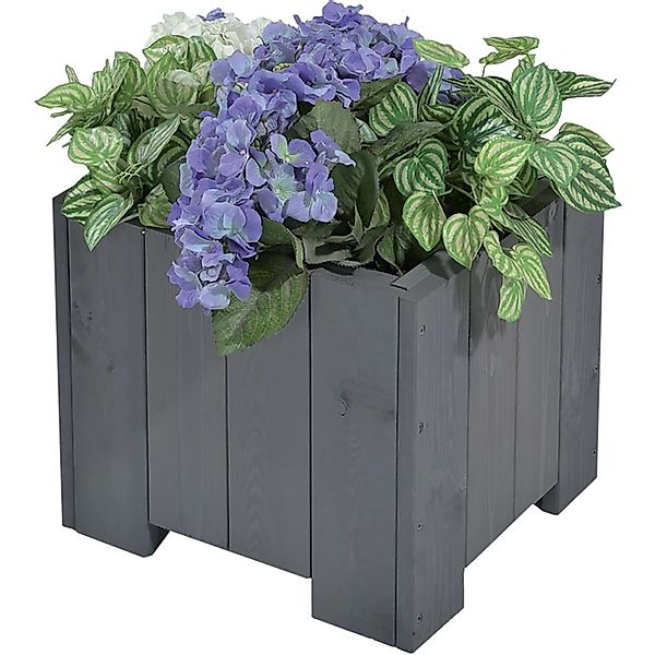 Gaspo Blumenkasten Wels 35 cm x 45 cm x 45 cm Vintage Grau günstig online kaufen