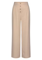 LASCANA Palazzohose mit Zierknöpfen und bequemen Bund, leichte Stoffhose mi günstig online kaufen