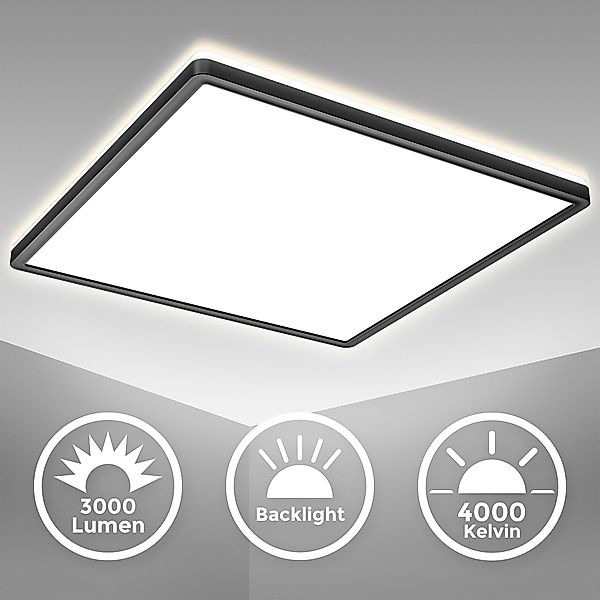 B.K.Licht Deckenleuchte ultra-flach LED Decken-Panel 29x29cm günstig online kaufen